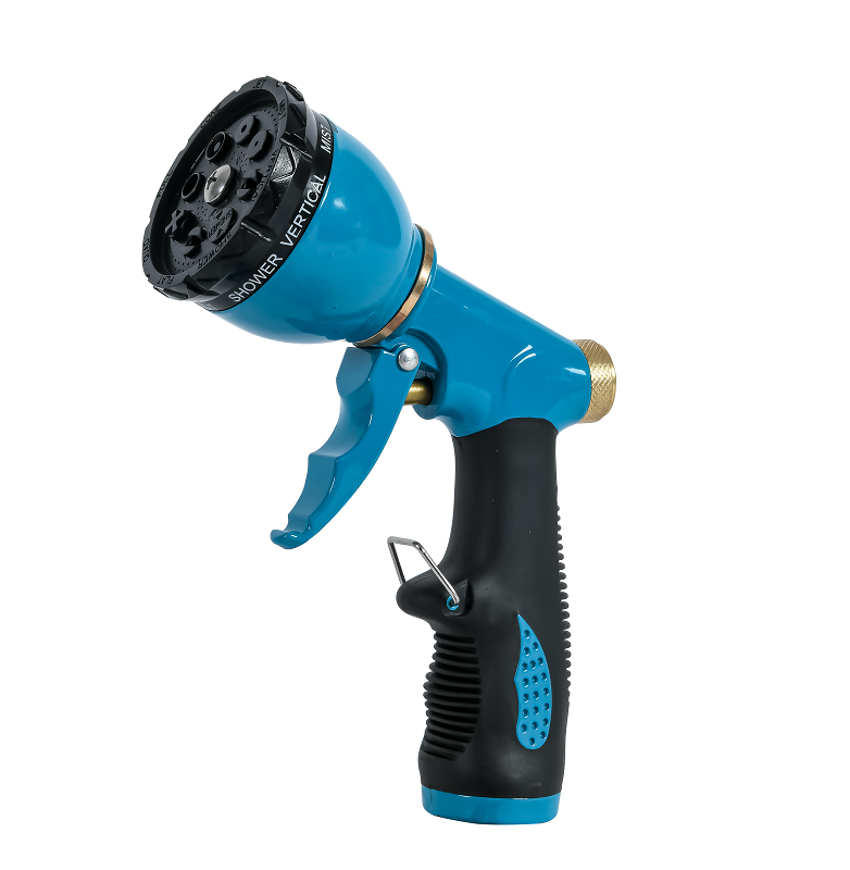 Deluxe 8-Pattern Front Pull Metal Trigger Nozzle #GN-40010